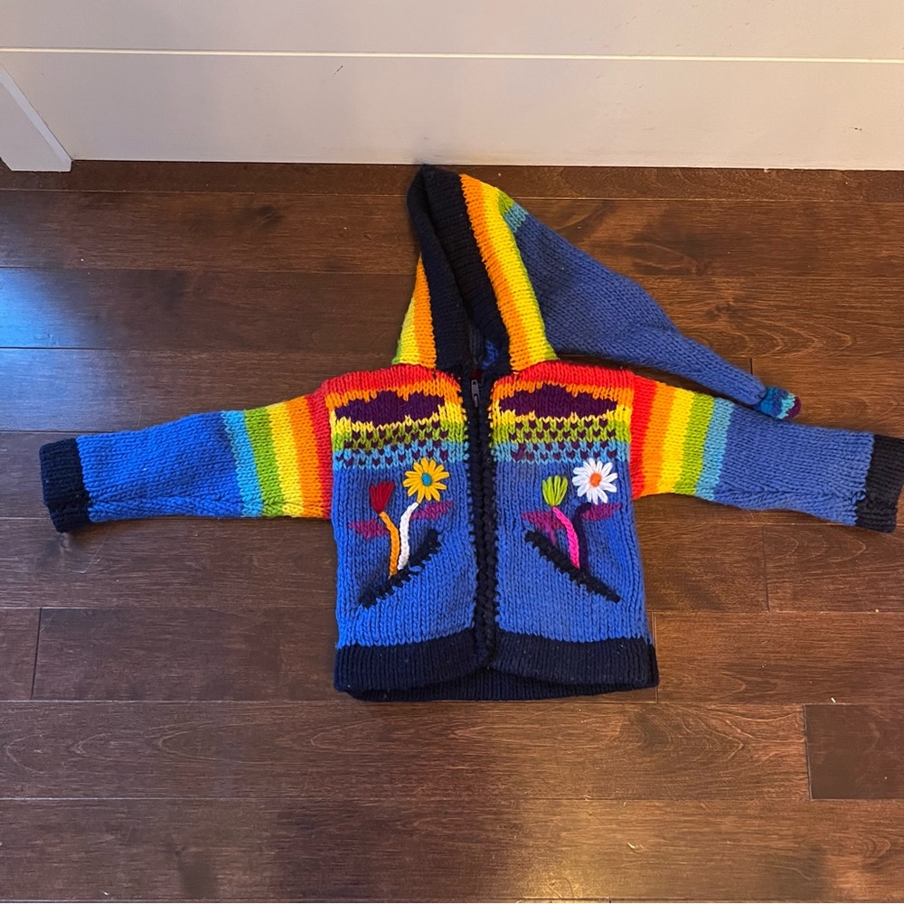 Norskwear Rainbow Baby Sweater sz 6-9 months